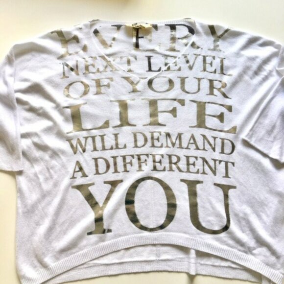 White LOGO sweater (made in Italy) S/M - Picture 1 of 9